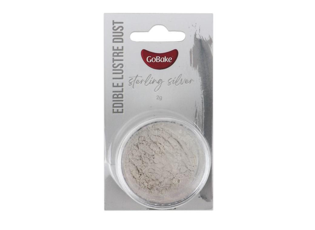 GoBake Edible Lustre Dust - Sterling Silver