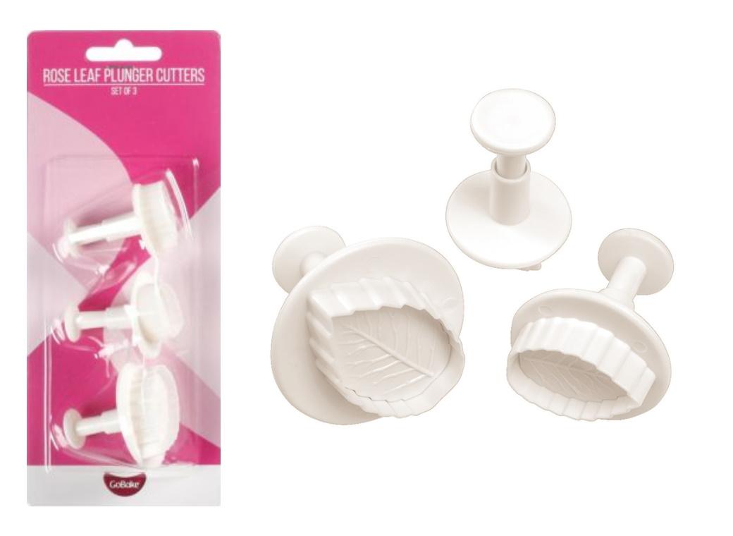 Rose Leaf Plunger Cutters 3pce