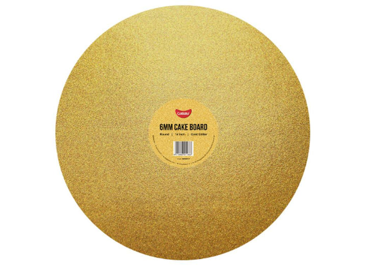 Gold Glitter Round Cake Board 14in