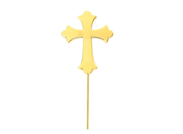 Gold Plated Cake Topper - Cross