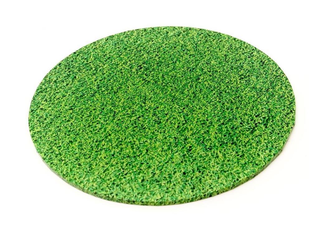 Grass Masonite Cake Board Round - 10"