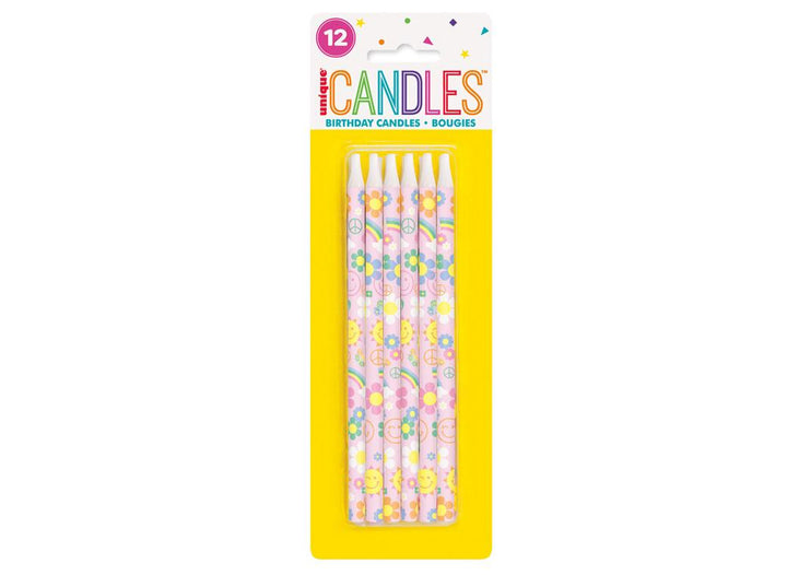 Groovy Birthday Candles 12pk