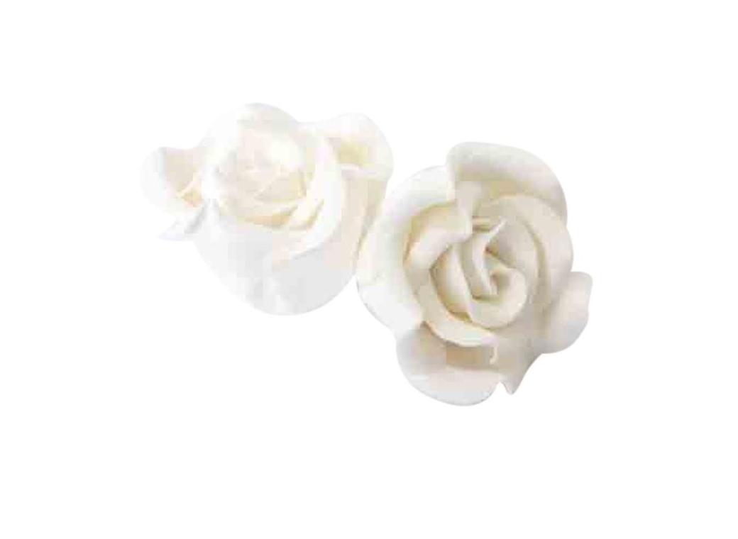 Gumpaste Classic Rose Small - White