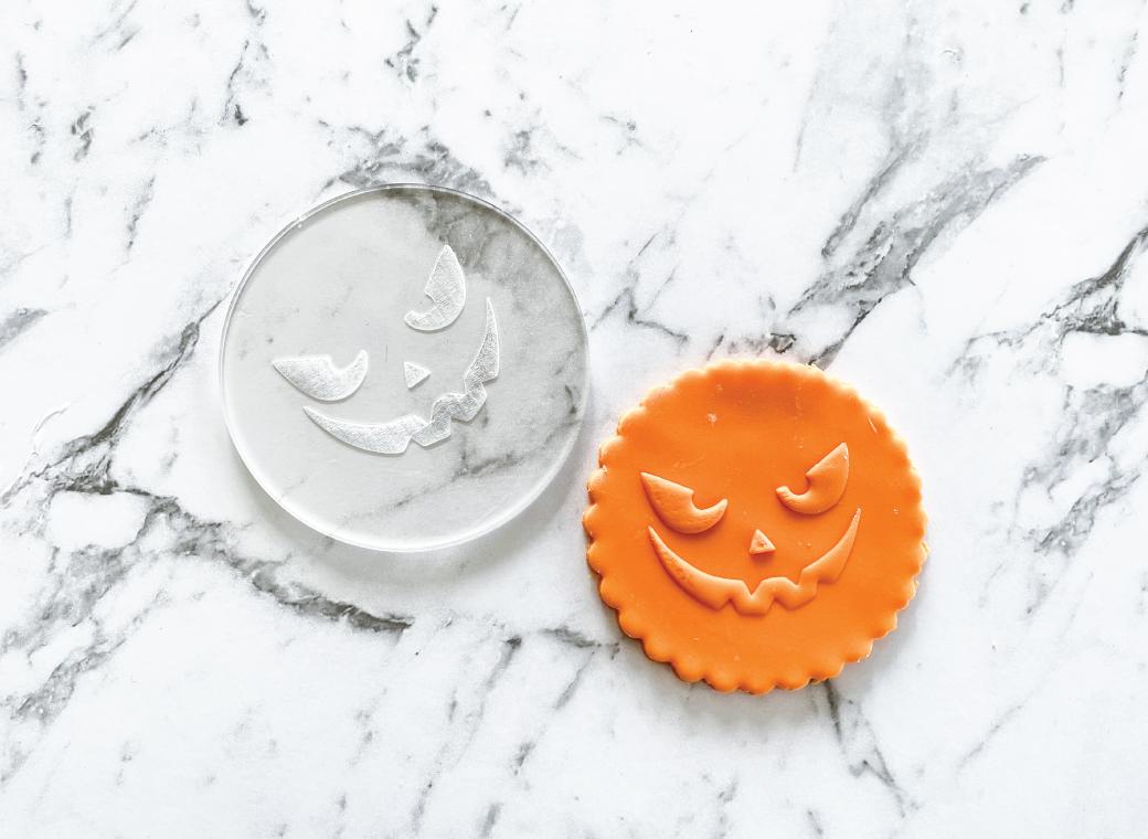 Debosser Stamp - Halloween Scary Face