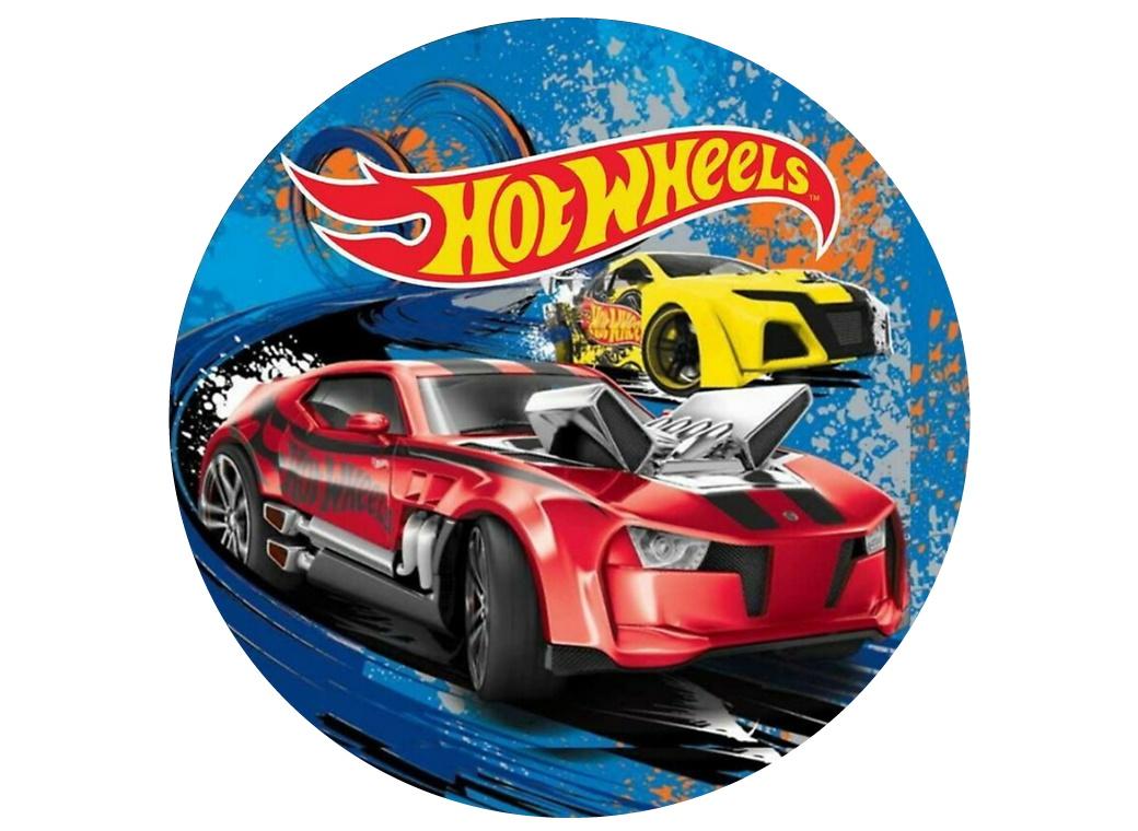 Edible Icing Image - Hot Wheels Round