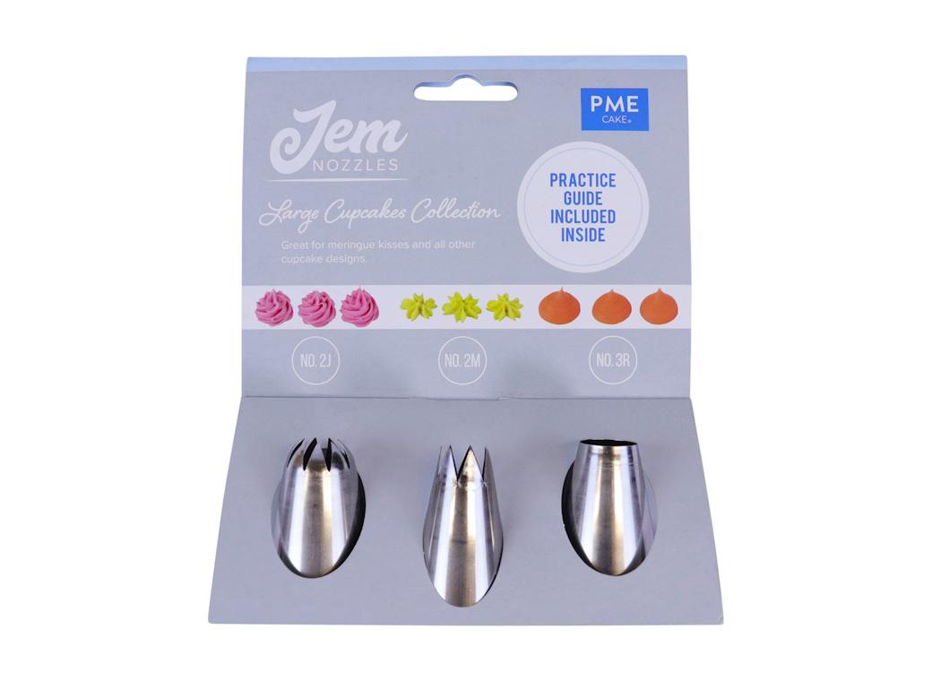 JEM Nozzles 3pce Set - Large Cupcakes Collection