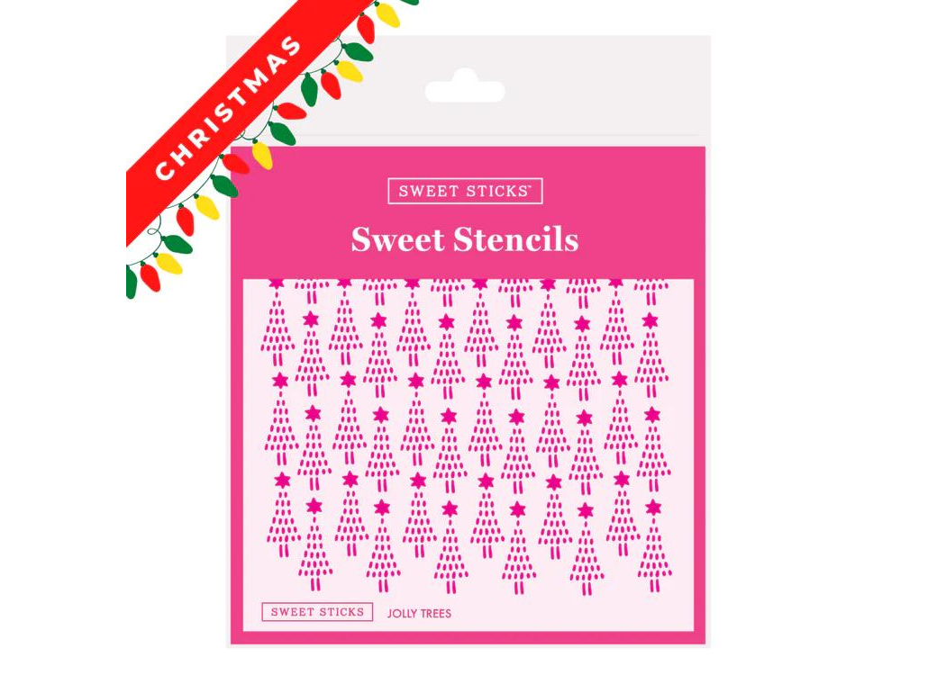 Sweet Sticks Stencil - Jolly Trees