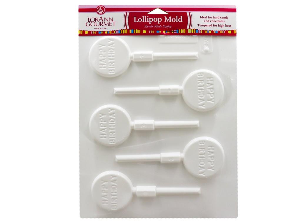 LorAnn Lollipop Mould - Happy Birthday