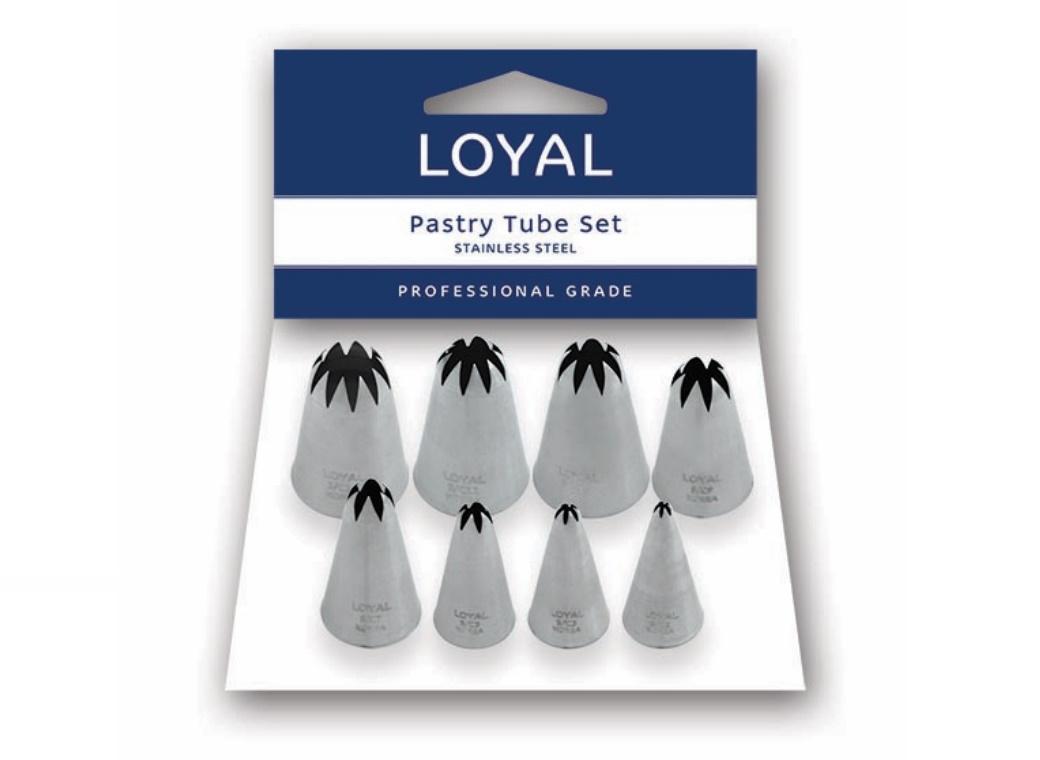 Loyal Closed Star Piping Tip Set 8pk