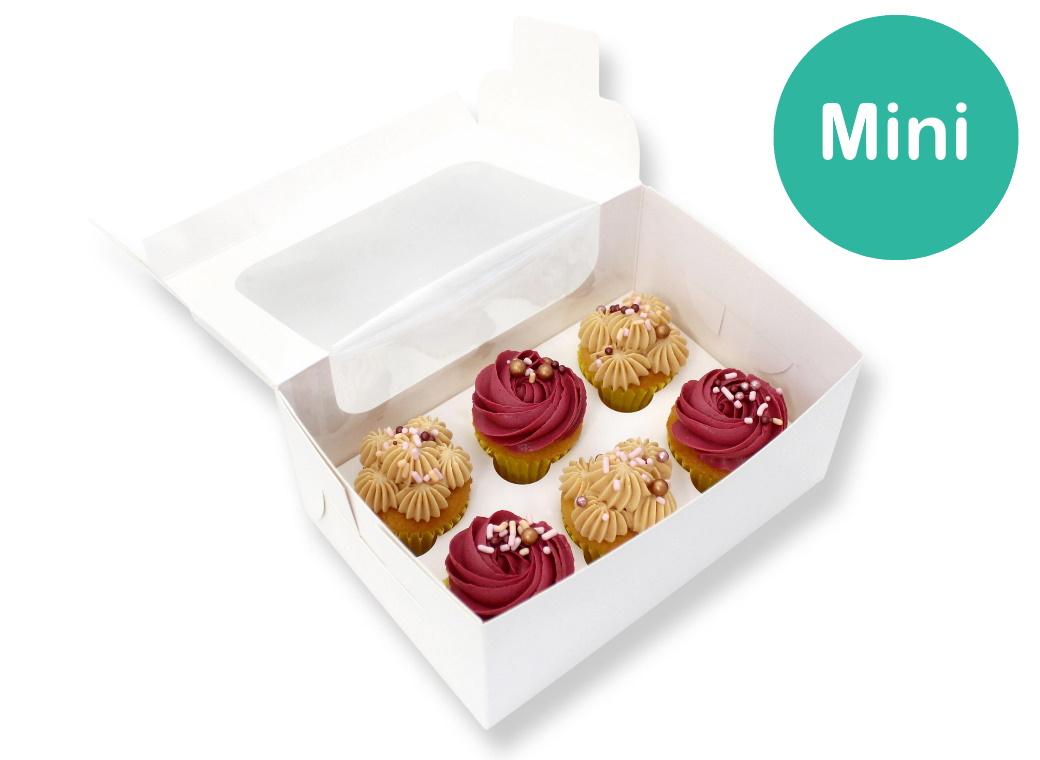 Mini Cupcake Box - 6 Hole