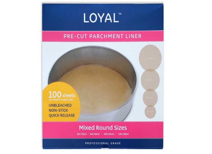 LOYAL Pre-Cut Parchment Liners - Mixed Round