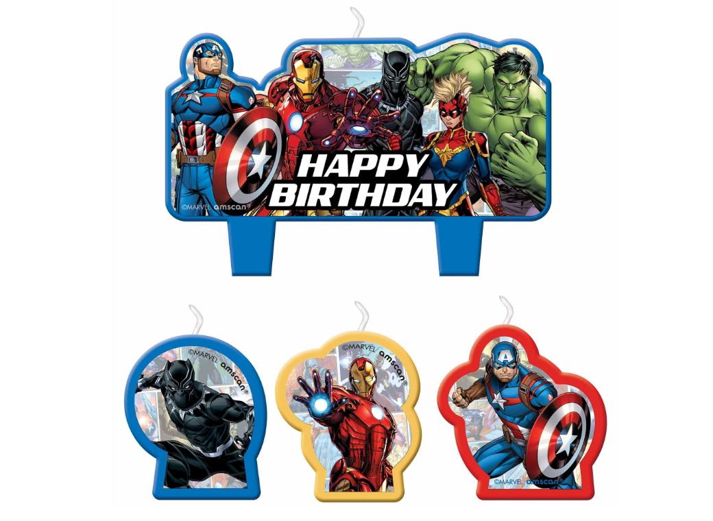 Avengers Birthday Candle Set