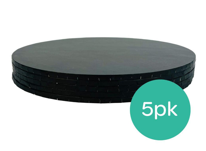 Black 16" Cake Board 6mm - 5pk