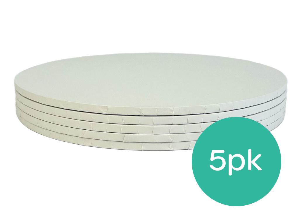 White 10" Cake Board 6mm - 5pk