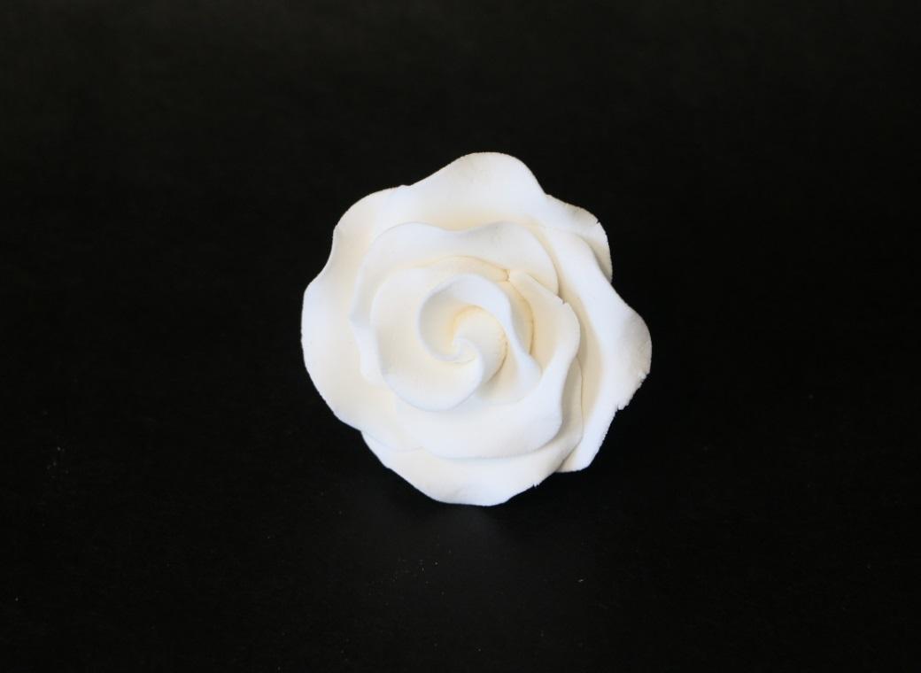 Gumpaste White Rose - Medium