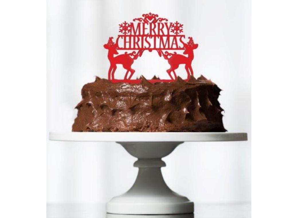 Merry Christmas Cake Topper