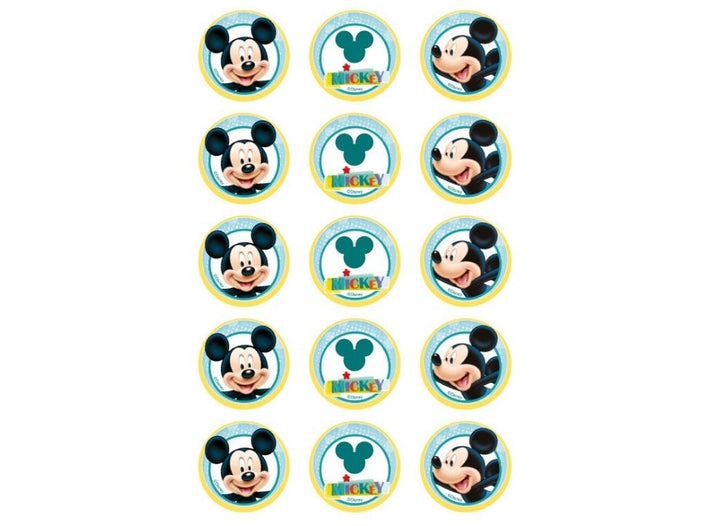 Edible Icing Cupcake Images - Mickey Mouse