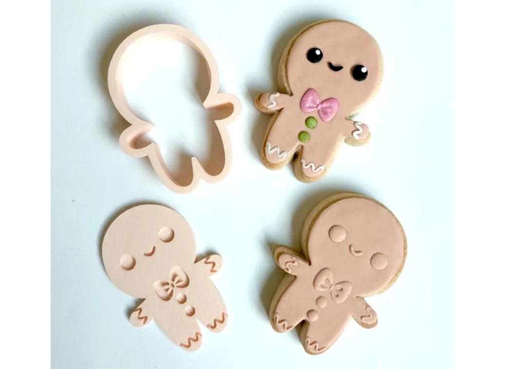 Mini Gingerbread Man Cutter & Embosser Set