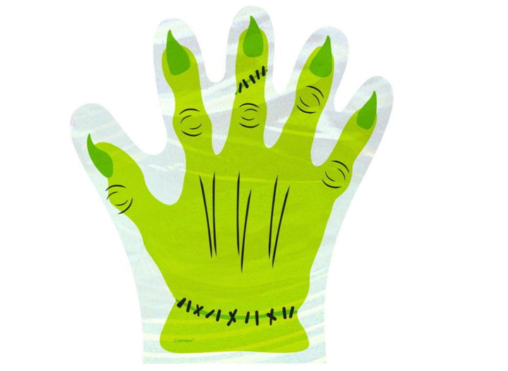 Monster Hand Shaped Treat Bags 10pk