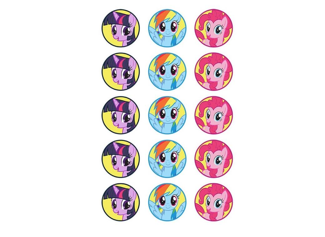 Edible Icing Cupcake Images - My Little Pony