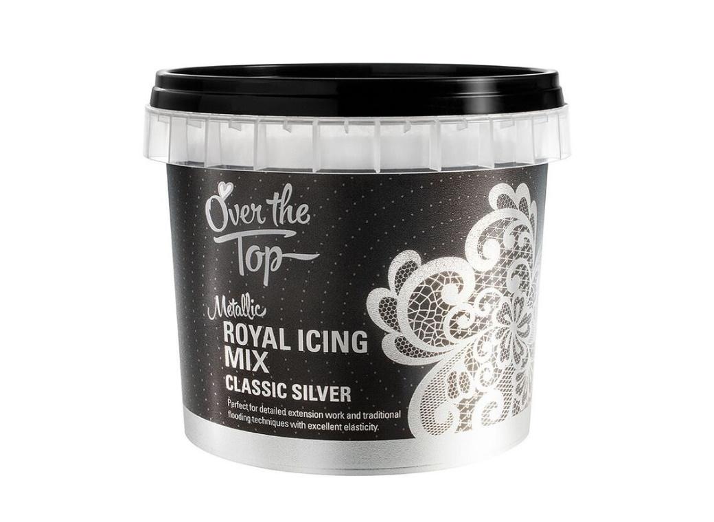 Over The Top Metallic Royal Icing Mix - Classic Silver