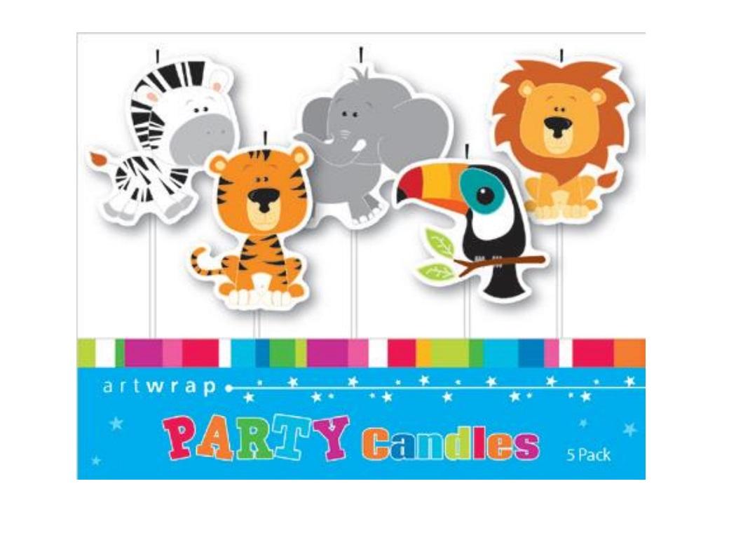 Party Candles - Jungle Animals