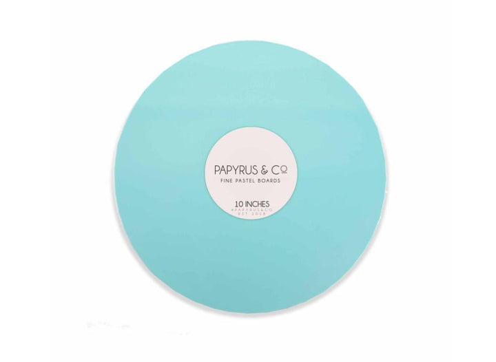 Pastel Blue Round Masonite Board 10in