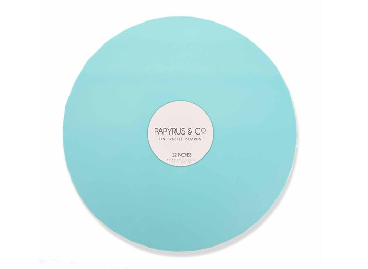 Pastel Blue Round Masonite Board 12in