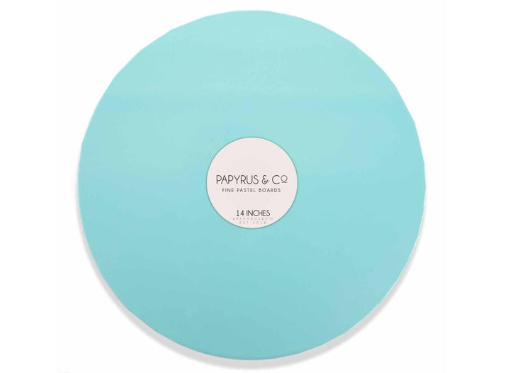 Pastel Blue Round Masonite Board 14in