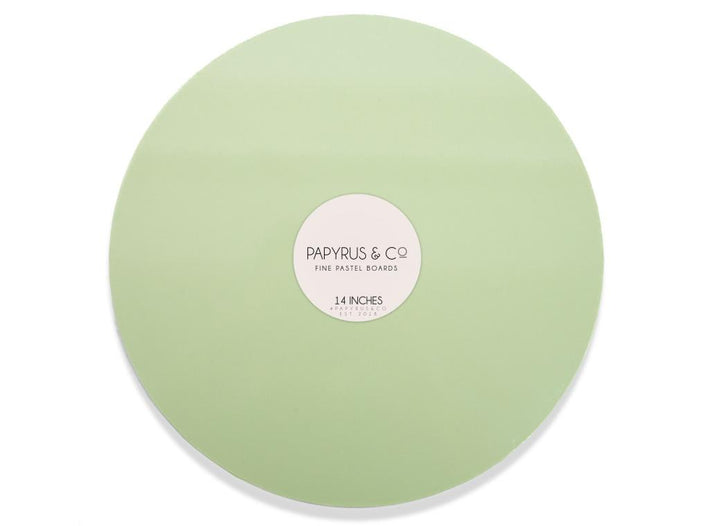 Pastel Green Round Masonite Board 14in