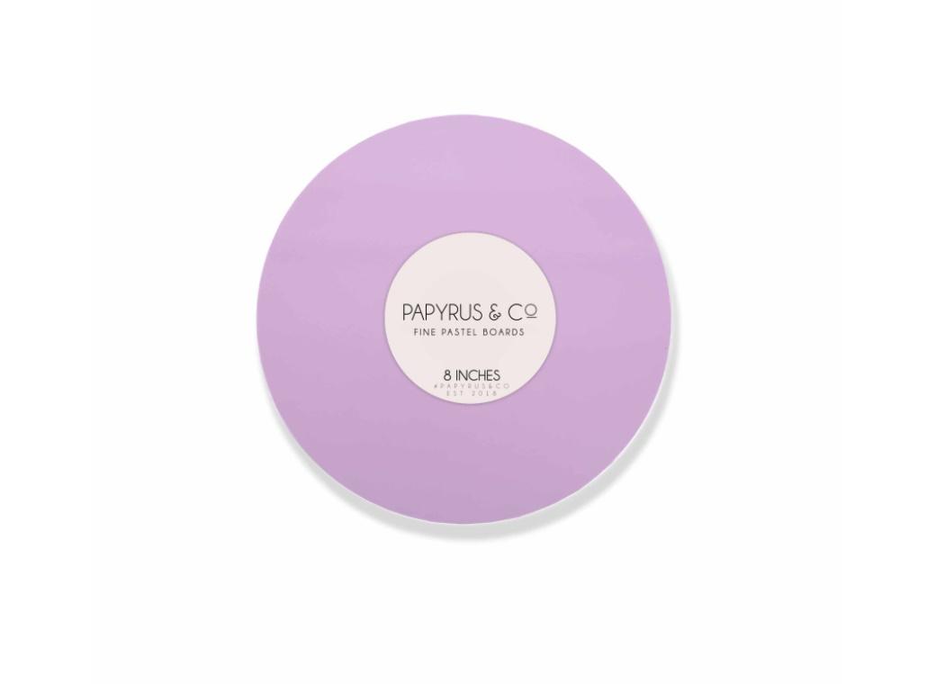 Pastel Lilac Round Masonite Board 8in