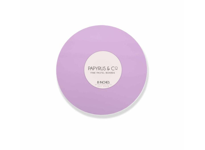 Pastel Lilac Round Masonite Board 8in