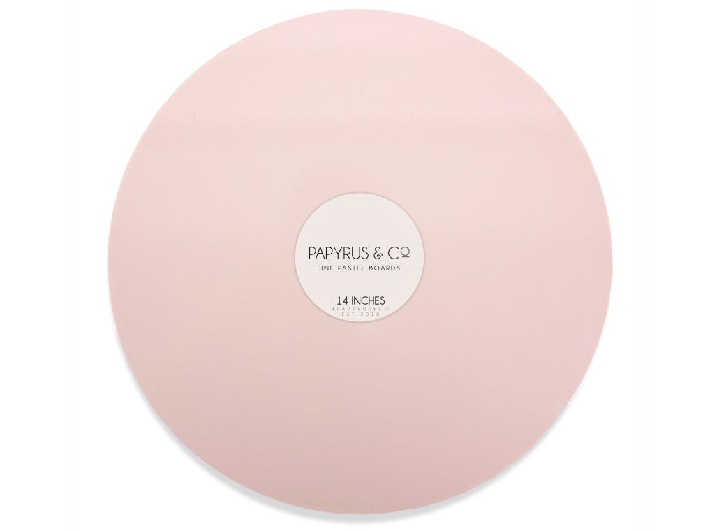 Pastel Pink Round Masonite Board 14in