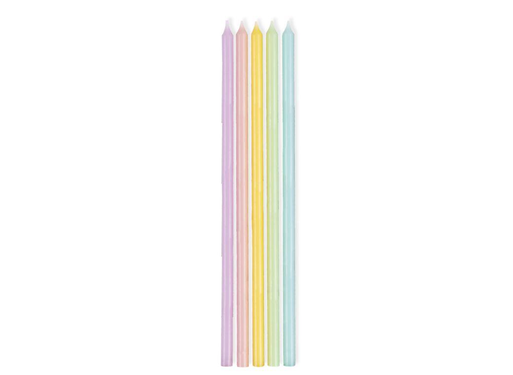 Pastel Rainbow Taper Candles 10pk