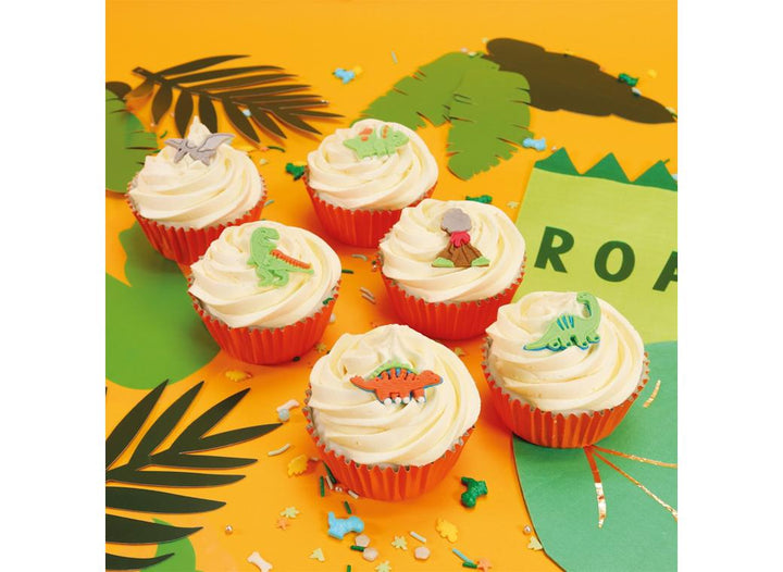 PME Edible Cupcake Toppers Dinosaur 6pk