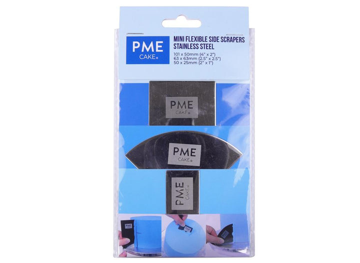 PME Mini Flexible Icing Side Scrapers 3pce Set