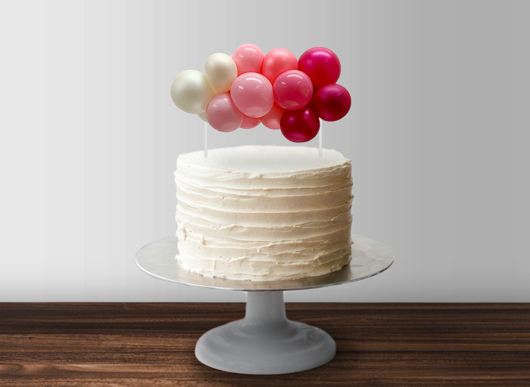 Balloon Garland Cake Topper - Pretty Pink