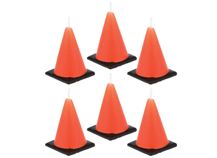 Road Cone Candles 6pk