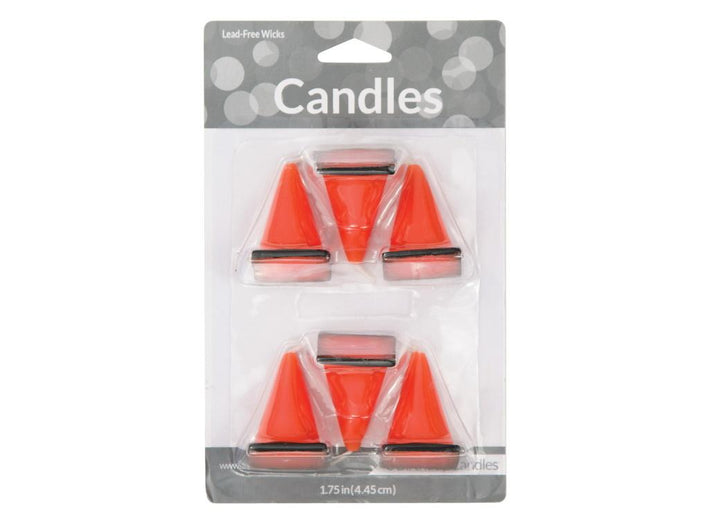 Road Cone Candles 6pk