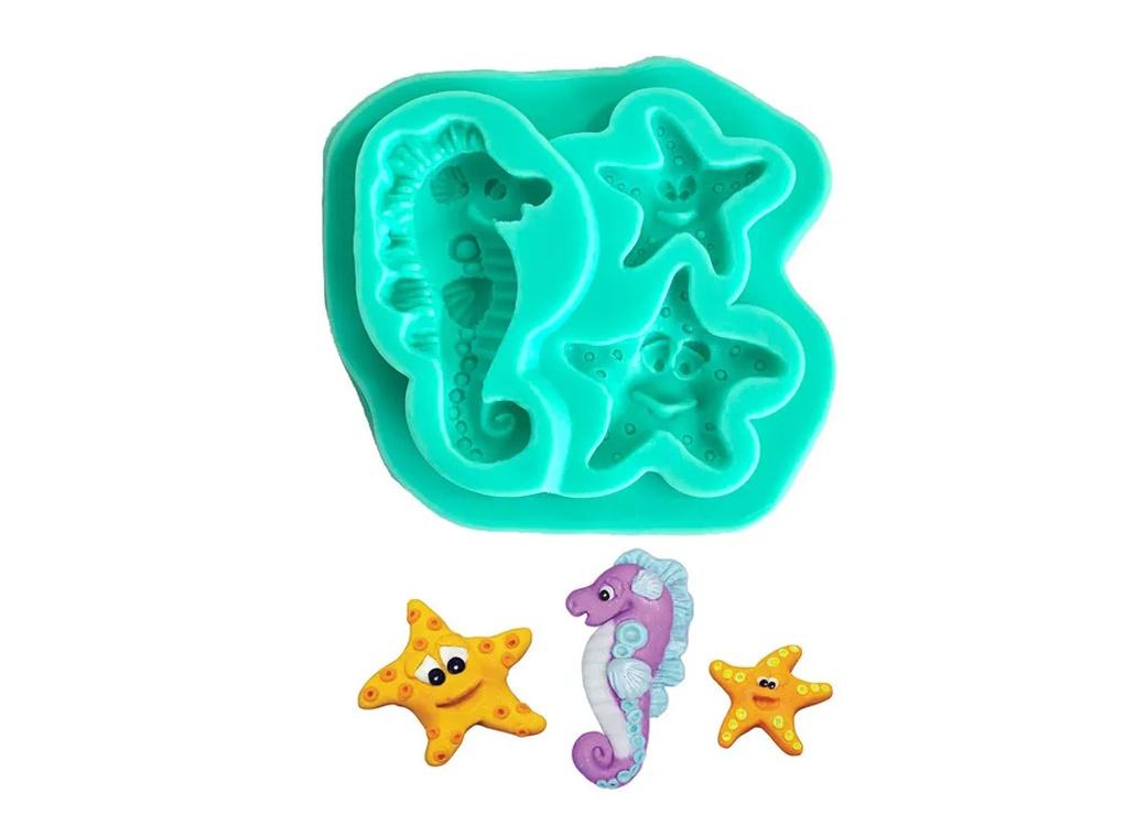 Sea Horse & Starfish Silicone Mould