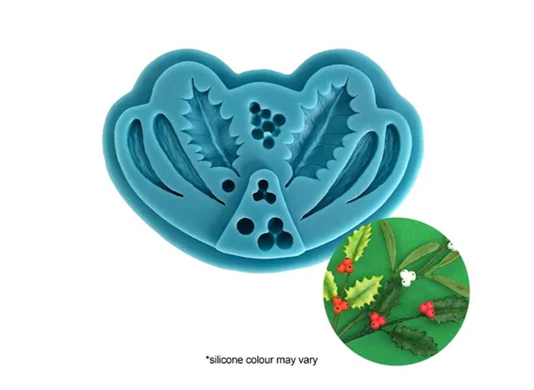 Silicone Mould - Holly & Berries