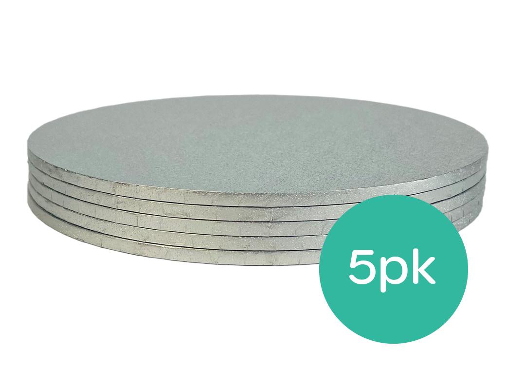 Silver 6" Cake Board 6mm - 5pk