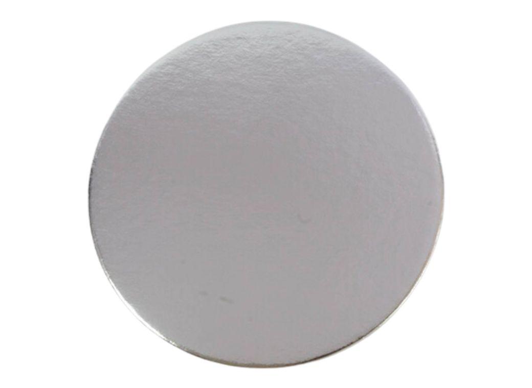 Cake Card 2mm - 10" Round Silver