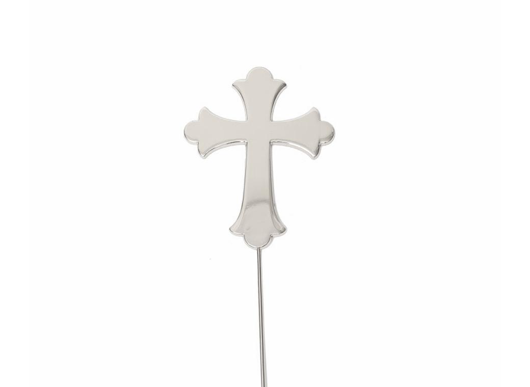 Silver Plated Cake Topper - Cross