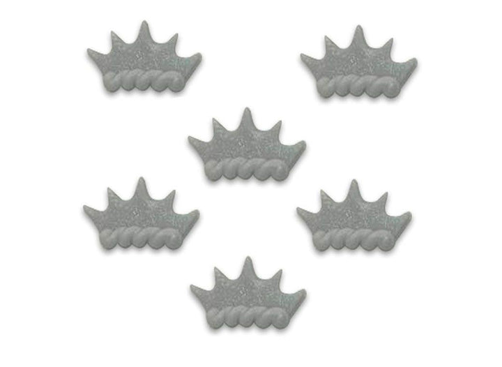 Silver Tiara Sugarcraft Toppers 6pk