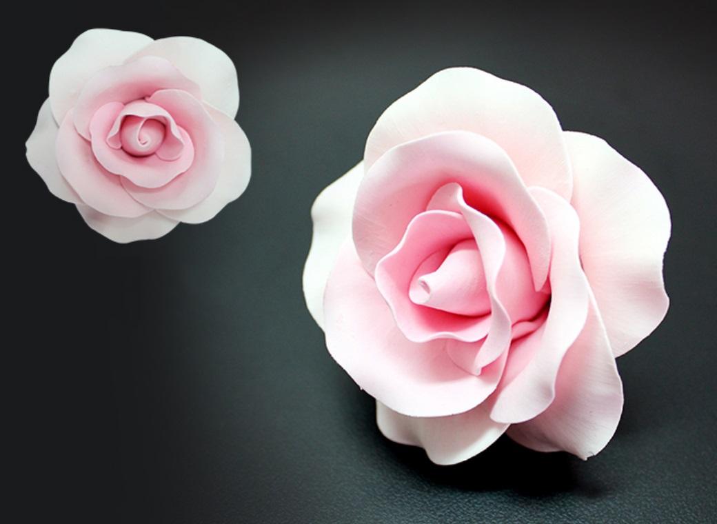 Single Gumpaste Rose Large - Pink