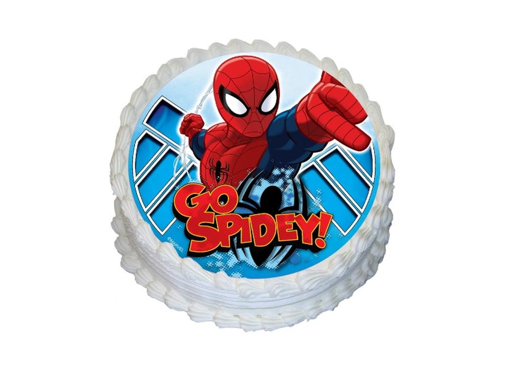 Edible Icing Image - Spiderman Round