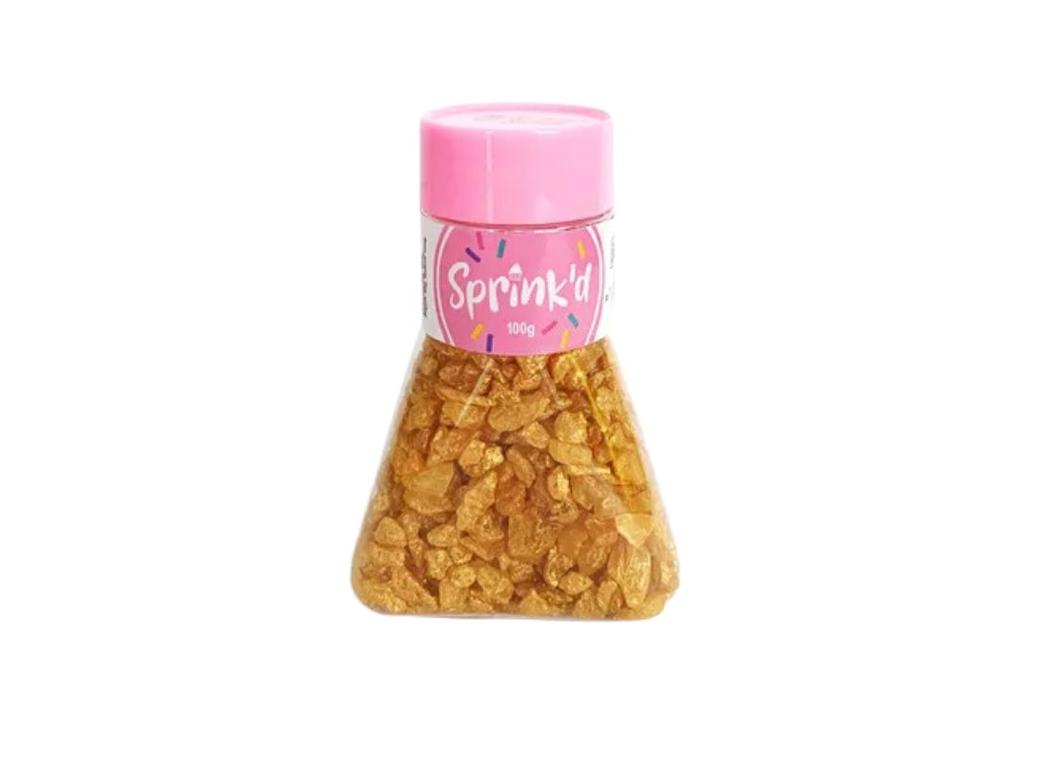 Sprink'd Geode Rocks - Gold