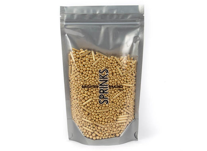 Sprinks Bubble & Bounce Sprinkles - Shiny Gold 500g