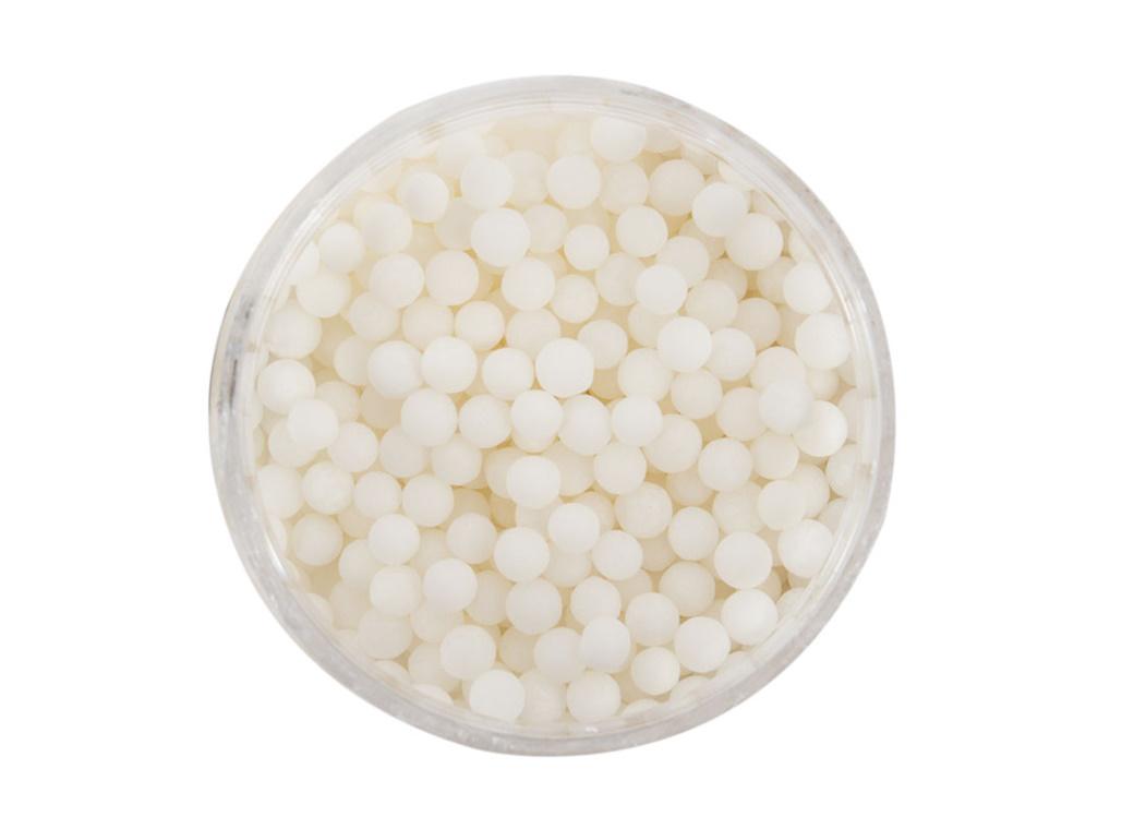 Sprinks Cachous Pearl Beads Matte White 4mm